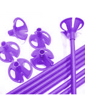 VARILLA PARA GLOBO COLOR MORADO SET100U /60