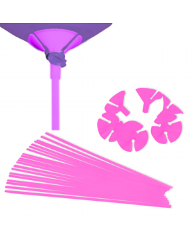 VARILLA PARA GLOBO COLOR FUCSIA SET100U /60