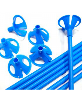 VARILLA PARA GLOBO COLOR AZUL SET100U /60