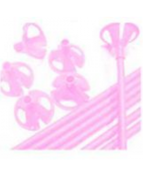 VARILLA PARA GLOBO COLOR ROSADO SET100U /60