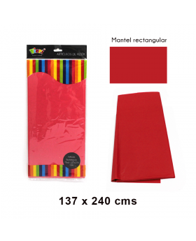 MANTEL FIESTA ROJO /72