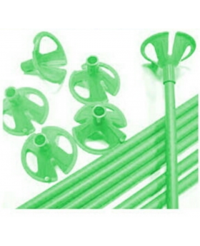 VARILLA PARA GLOBO COLOR VERDE SET100U /50