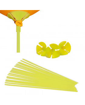 VARILLA PARA GLOBO COLOR AMARILLO SET100U /50