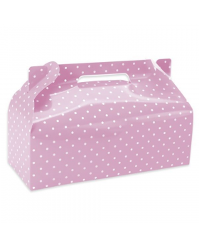 CAJA PORTA CUPCAKE MANILLA ROSA