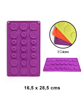 MOLDE SILICONA FLORES 6 /60