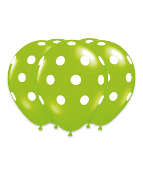 GLOBOS POLKA PISCTACHO R12 25UN X 10/100