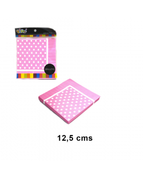 SERVILLETA POLKA ROSADA/240