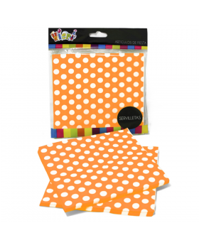 SERVILLETA POLKA NARANJA/240