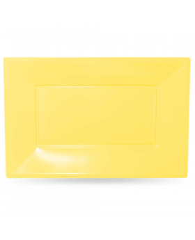 SET 5 BAND.PLAST.RECTG AMARILLO /100