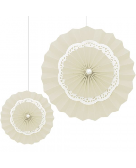 ABANICO C/BLONDA CREMA/100