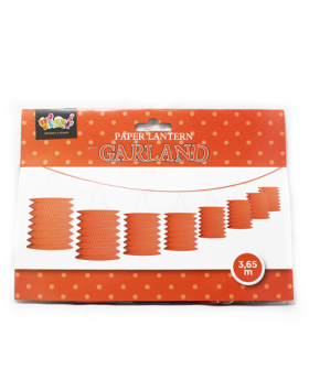 GUIRNALDA LAMPARAS DE 3,65 MTS ROJO/120