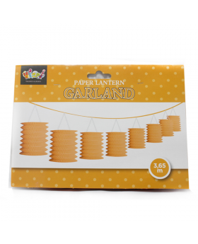 GUIRNALDA LAMPARAS DE 3,65 MTS NARANJO/120