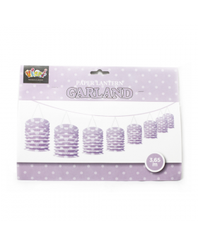 GUIRNALDA CON LAMPARA COLOR LILA/120