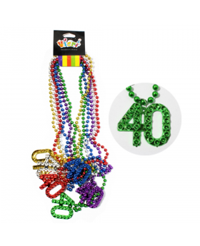 COLLAR PERLADO MIX 40 AÑOS X6 /100