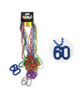 COLLAR PERLADO MIX 60 AÑOS X6 /100