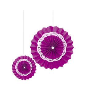 ABANICO C/BLONDA MORADO/100