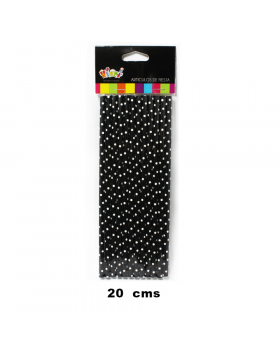 SET 12 BOMBILLAS PAPEL POLKANEGRO/300