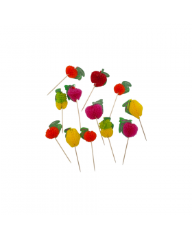 SET 12 PINCHOS FRUTA /300