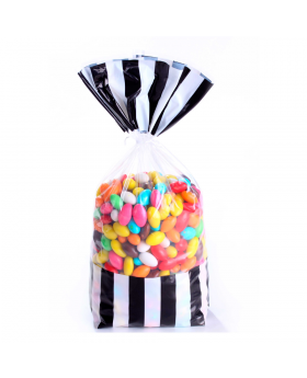 BOLSA C/ AMARRA LINEAS NEGRO/144