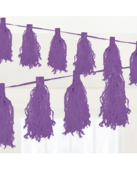 GUIRNALDA POMPONES COLOR LILA /500