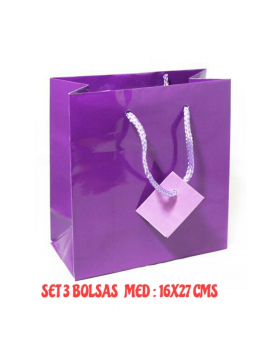 SET 3 BOLSITAS REGALO LILA/120