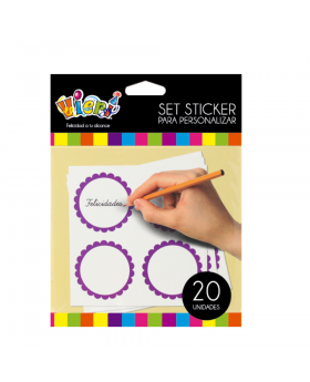 SET 20 STICKER LILA/240