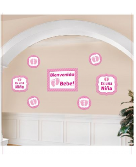BANNER PARED BABY SHOWER ROS./100