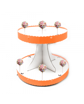 STAND POPS NARANJO/100