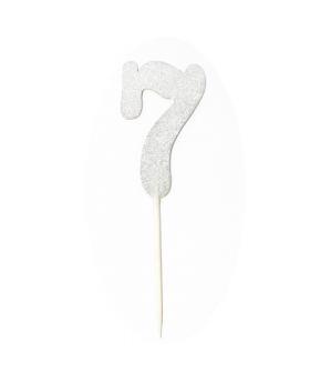 NUMEROS CON GLITTER #7/200