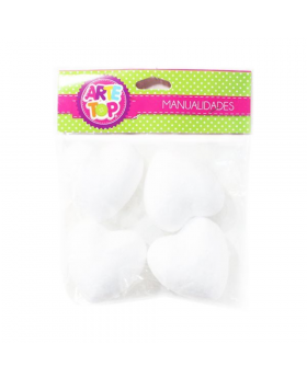 ST X 4 CORAZON PLUMAVIT 6,5CMS/200