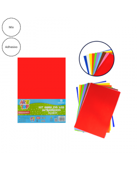 GOMA EVA LISA AUTOADHESIVA 10 PCS/100