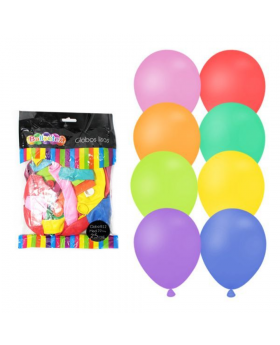 GLOBOS LISOS MIX COLOR R12 SET25U /100