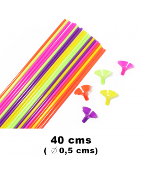 ST 20UN VARILLA COLOR MIXTO PARA GLOBO /300