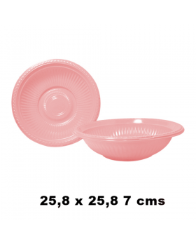 PLATO RED PLAS ROS/100