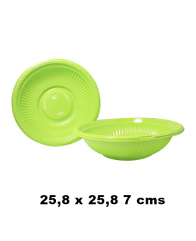 PLATO RED PLAS 25,8 CMS PIST * 5 /100