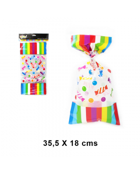 BOLSA SORPRESA CANDY 35.5x18CM SET10U /200