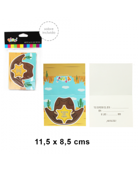 TARJETAS DE INVITACION G. VAQUERO SET10U /120