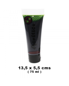 PINTURA ACRILICA 75ML NEGRO/72