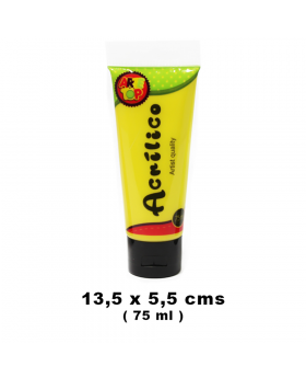 PINTURA ACRILICA 75 ML AMARILLO/72
