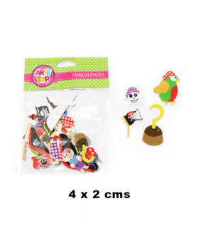 GOMA EVA FIGURAS PIRATAS /240