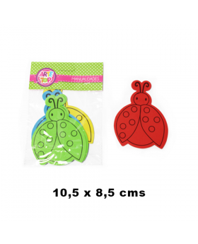 GOMA EVA FIGURAS CON DIBUJO FLOR CHINITA /240