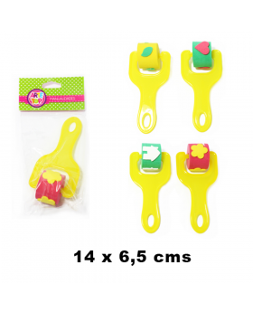 GOMA EVA TIMBRE RODILLO FORMAS SET2U /120