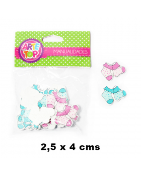 MANUALIDADES BABY SHOWER CALCETIN 4*2, 5 CM, /480