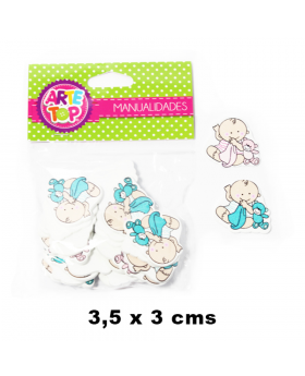 MANUALIDADES BABY SHOWER BEBE MANTA 24 PCS /480