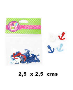 PAQUETE ANCLAS 2,5 CM 24 CMS /480