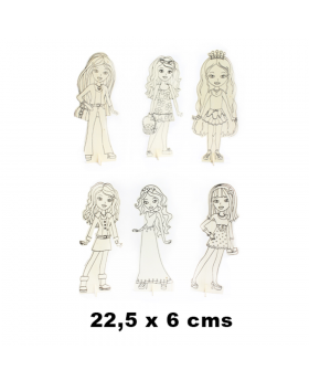 MADERA LOLITA 22,5*6CM, PACK 6