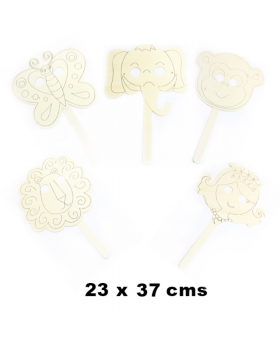 SET ANIMALITOS MADERA*5 /240