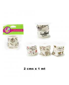 CINTA DE TELA DISEÑOS 1M SET3U /360