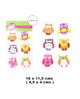 SET FIGURAS BHUO GOMA EVA COLORES/ 300