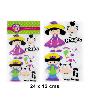 SET FIGURAS NIEVE GOMA EVA/ 300